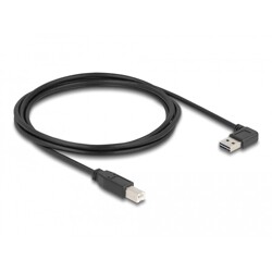 Przewód USB 2.0 typ A na USB 2.0 typ B 2m czarny Delock 83375 Przewód USB 2.0 typ A na USB 2.0 typ B 2m czarny Delock 83375