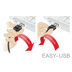 Przewód USB 2.0 typ A na USB 2.0 typ B 2m czarny Delock 83375 Przewód USB 2.0 typ A na USB 2.0 typ B 2m czarny Delock 83375