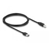 Przewód USB 2.0 typ A na USB 2.0 typ B 2m czarny Delock 83359
