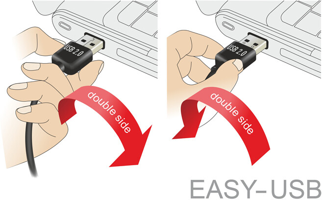 Przewód USB 2.0 typ A na USB 2.0 typ micro-B 2m czarny Delock 83383