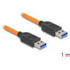 Kabel USB 5Gbps USB typ A męski do USB typ A męski do fotografowania zdalnego 1m pomarańczowy Delock 87962