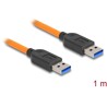 Kabel USB 5Gbps USB typ A męski do USB typ A męski do fotografowania zdalnego 1m pomarańczowy Delock 87962