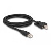 Przewód USB 2.0 typ A męski - typ B męski ze śrubkami 2m Delock 87201