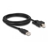 Przewód USB 2.0 typ A męski - typ B męski ze śrubkami 2m Delock 87201