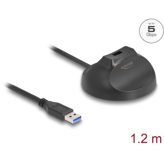 Podstawa magnetyczna przewód dokujący USB typ A 5Gbps 1,2m Delock 64271