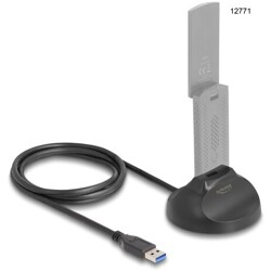 Podstawa magnetyczna przewód dokujący USB typ A 5Gbps 1,2m Delock 64271