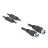 Kabel aktywny USB 3.2 Gen.1 USB typ A do USB typ B 10m Delock 85380