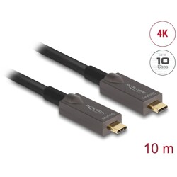Aktywny kabel optyczny USB-C 4K Video + Data + PD 10m Delock 84150