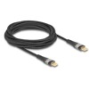 Kabel USB 2.0 do transmisji danych i szybkiego ładowania USB-C męsko-męski przezroczysty PD 3.0 100W 3m Delock 80765