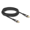 Kabel USB 2.0 do transmisji danych i szybkiego ładowania USB-C męsko-męski przezroczysty PD 3.0 100W 3m Delock 80765