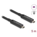 Aktywny kabel optyczny USB-C 8K Video + Data + PD 5m Delock 84255