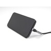 Kabel do transmisji danych i ładowania USB typ A na Lightning kątowy z funkcją stojaka czarny 1,5m MFi Delock 85404