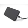 Kabel do transmisji danych i ładowania USB typ A na Lightning kątowy z funkcją stojaka czarny 1,5m MFi Delock 85404