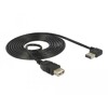 Przedłużacz USB 2.0 typ A na USB 2.0 typ A żeński kątowy 2m Delock 83552