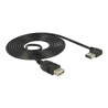 Przedłużacz USB 2.0 typ A na USB 2.0 typ A żeński kątowy 2m Delock 83552