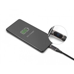 Kabel danych i szybkiego ładowania USB 2.0 USB-C męsko-męski PD 3.0 100W ze wskaźnikiem zasilania 2m Delock 86809