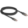 Kabel USB 2.0 danych i szybkiego ładowania USB-C męsko-męski PD 3.0 100W przezroczysty z wskaźnikiem zasilania 2m Delock 85409