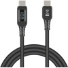 Kabel danych i szybkiego ładowania USB 2.0 USB-C męsko-męski PD 3.1 140W ze wskaźnikiem zasilania 1,2m Delock 88136