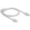 Przewód z wtykiem męskim USB 2.0 typ A - wtyk męski USB 2.0 typ A 1m przezroczysty Delock 83887