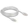 Przewód z wtykiem męskim USB 2.0 typ A - wtyk męski USB 2.0 typ A 5m przezroczysty Delock 83891