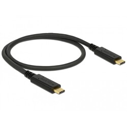 Kabel USB 3.1 10Gbps 2x typ C 50cm PD 3A Delock 83042