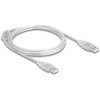 Przewód z wtykiem męskim USB 2.0 typ A - wtyk męski USB 2.0 typ A 1,5m przezroczysty Delock 83888