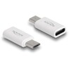 Zestaw kabla USB 5 w 1 do transmisji danych i ładowania oraz adaptera PD 3.0 60W biały Delock 66612