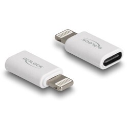 Zestaw kabla USB 5 w 1 do transmisji danych i ładowania oraz adaptera PD 3.0 60W biały Delock 66612
