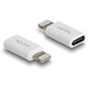 Zestaw kabla USB 5 w 1 do transmisji danych i ładowania oraz adaptera PD 3.0 60W biały Delock 66612