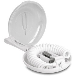 Zestaw kabla USB 5 w 1 do transmisji danych i ładowania oraz adaptera PD 3.0 60W biały Delock 66612
