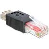 Adapter USB 2.0-A gniazdo - RJ45 wtyk Delock 65234