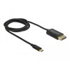 Kabel koncentryczny USB typ C do DisplayPort - DP Alt Mode - 4K 60Hz 1m Delock 83709