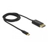 Kabel koncentryczny USB typ C do DisplayPort - DP Alt Mode - 4K 60Hz 1m Delock 83709