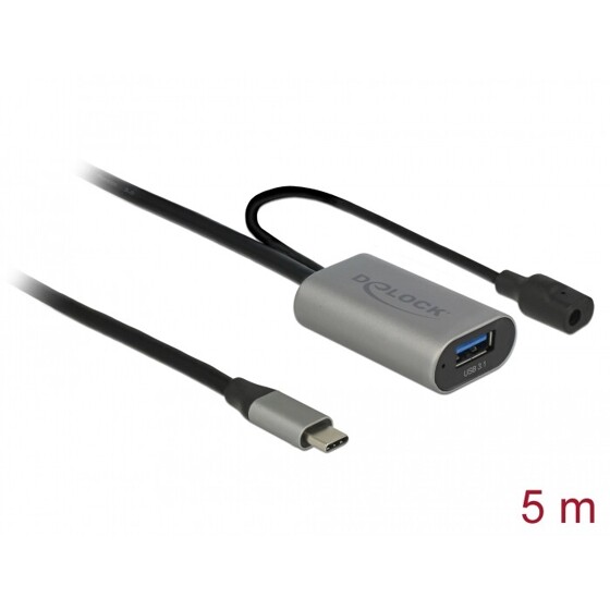 Aktywny przedłużacz USB 3.1 Gen.1 USB-C do USB typ A 5m Delock 85391