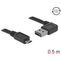 Przewód USB 2.0 typ A na USB 2.0 typ micro-B 50cm Delock 85163