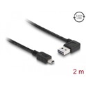 Przewód USB 2.0 typ A na USB 2.0 typ mini-B 2m czarny Delock 83379