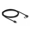 Przewód USB 2.0 typ A na USB 2.0 typ mini-B 2m czarny Delock 83379