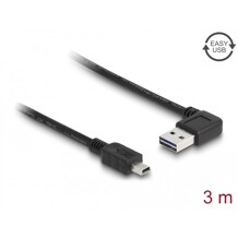 Przew&oacute;d USB 2.0 typ A na USB 2.0 typ mini-B 3m czarny Delock 83380