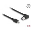 Przewód USB 2.0 typ A na USB 2.0 typ mini-B 1m czarny Delock 83378