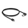 Przewód USB 2.0 typ A na USB 2.0 typ mini-B 1m czarny Delock 83378