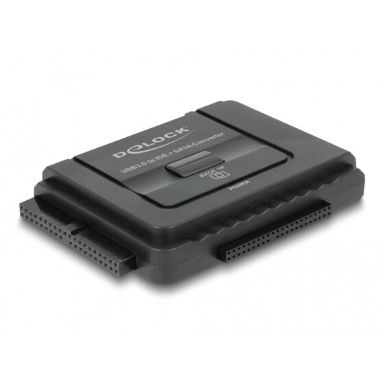 Konwerter USB 5Gbps do SATA 6Gb/s / 40-pinowe IDE / 44-pinowe IDE z funkcją archiwizacji Delock 61486