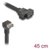 Kabel USB 3.1 Gen.2 klucz A 20 pin męski - USB 3.1 Gen.2 USB-C żeński na panel 45cm Delock 85326