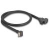 Kabel USB 3.1 Gen.2 klucz A 20 pin męski - USB 3.1 Gen.2 USB-C żeński na panel 45cm Delock 85326