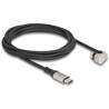 Kabel USB 2.0 USB-C męsko-męski kątowy 180° 2m PD 60W Delock 88160