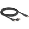 Kabel danych i szybkiego ładowania USB 2.0 USB-C + USB typ A - USB-C męsko-męski PD 3.1 140W ze wskaźnikiem mocy 1,2m Delock 881