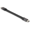 Płaski kabel wstążkowy USB 40Gbps FPC z USB-C do USB-C 15cm PD 3.0 100W Delock 80099