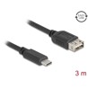 Kabel USB 2.0 USB-C męski na EASY USB typ A żeński 3m Delock 81538