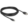 Kabel USB 2.0 USB-C męski na EASY USB typ A żeński 5m Delock 81539