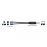 Adapter USB do PS/2 chipset CJS1028 Delock 61051
