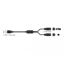 Adapter USB do PS/2 chipset CSC0101A-S16G Delock 61061